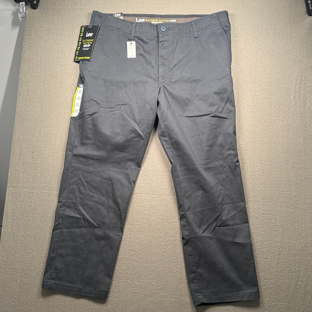 Lee Extreme Motion MVP Pants Mens 40x29 Navy Regular Straight 104272440